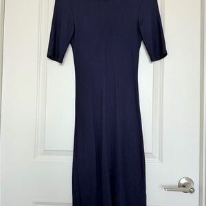Armani Exchange Dark Blue Long Sleeve Dress